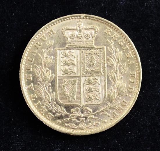 A Victoria gold sovereign, 1885,